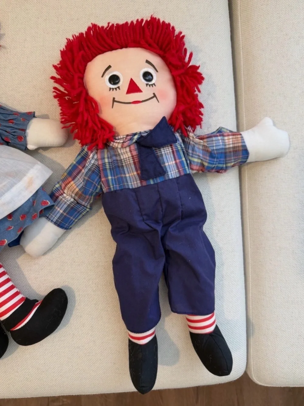 80th/85th Anniversary Raggedy Ann & Raggedy Andy Commemorative Dolls 17”